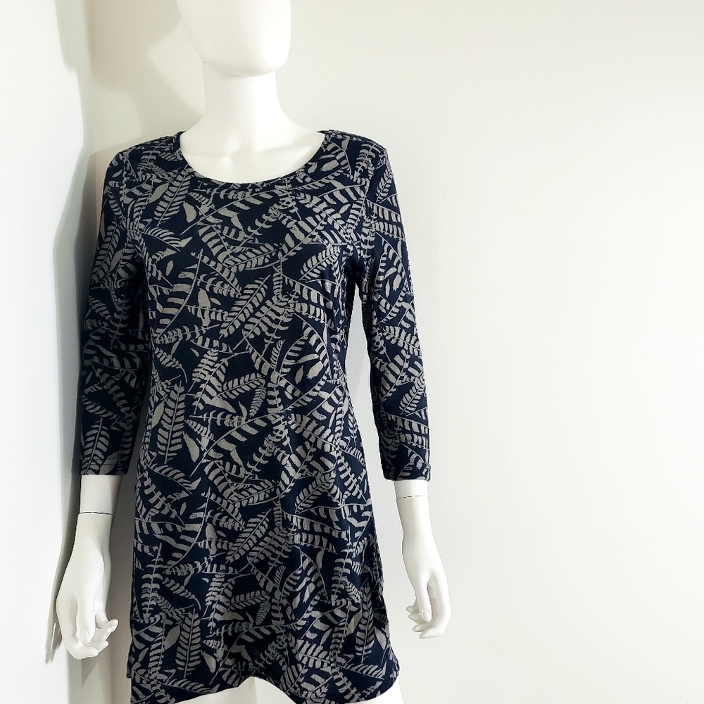 NEW Navy Blue & White Sweater Dress
